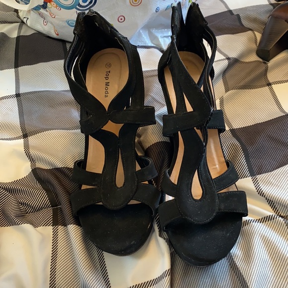 Black wedges size 10 - Picture 6 of 7